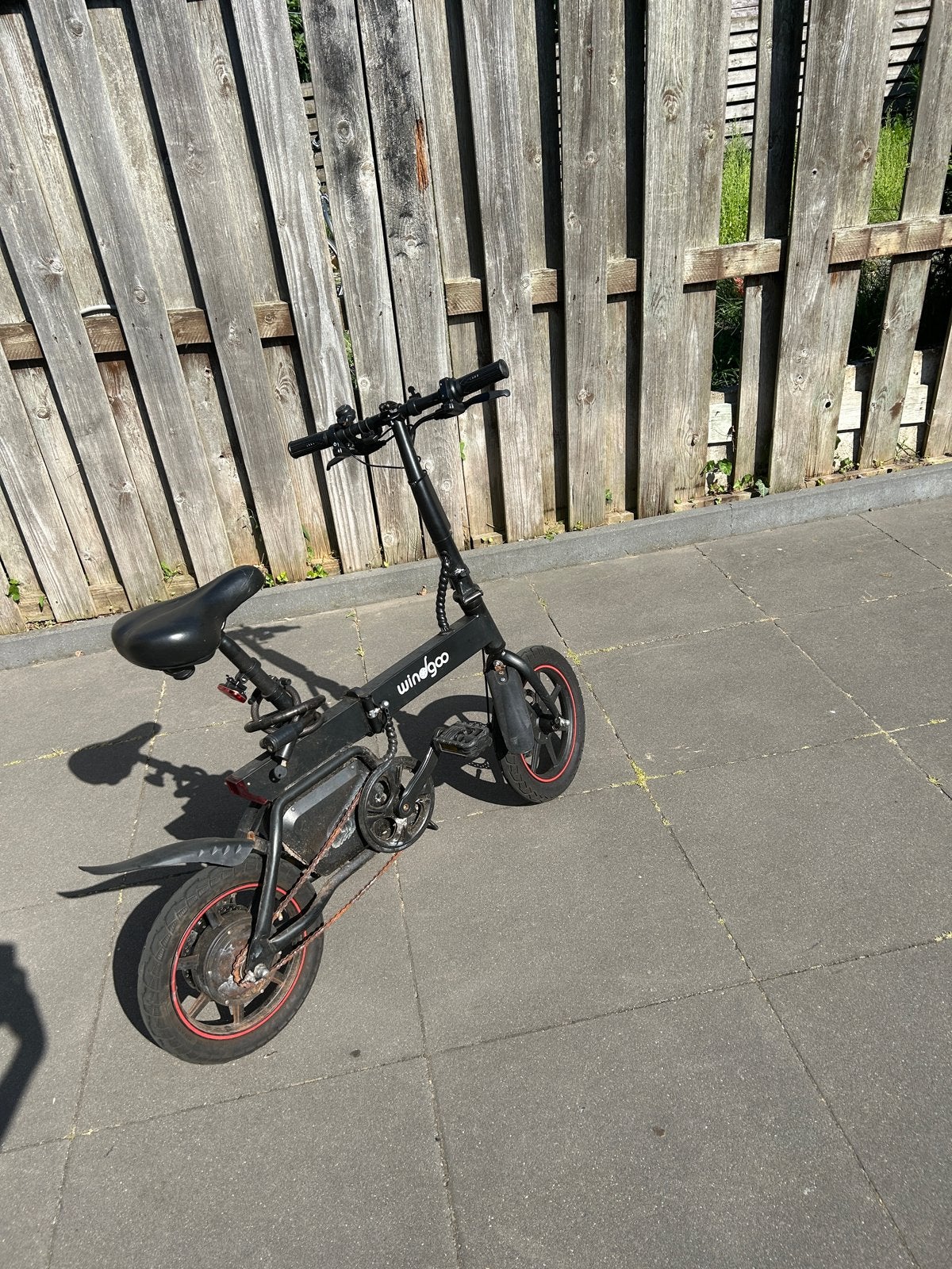 Windgoo b20 opvouwbare KAPOTE ELEKTRISCHE fiets, Fietsen en Brommers, Elektrische fietsen, Gebruikt, Overige merken, Minder dan 47 cm