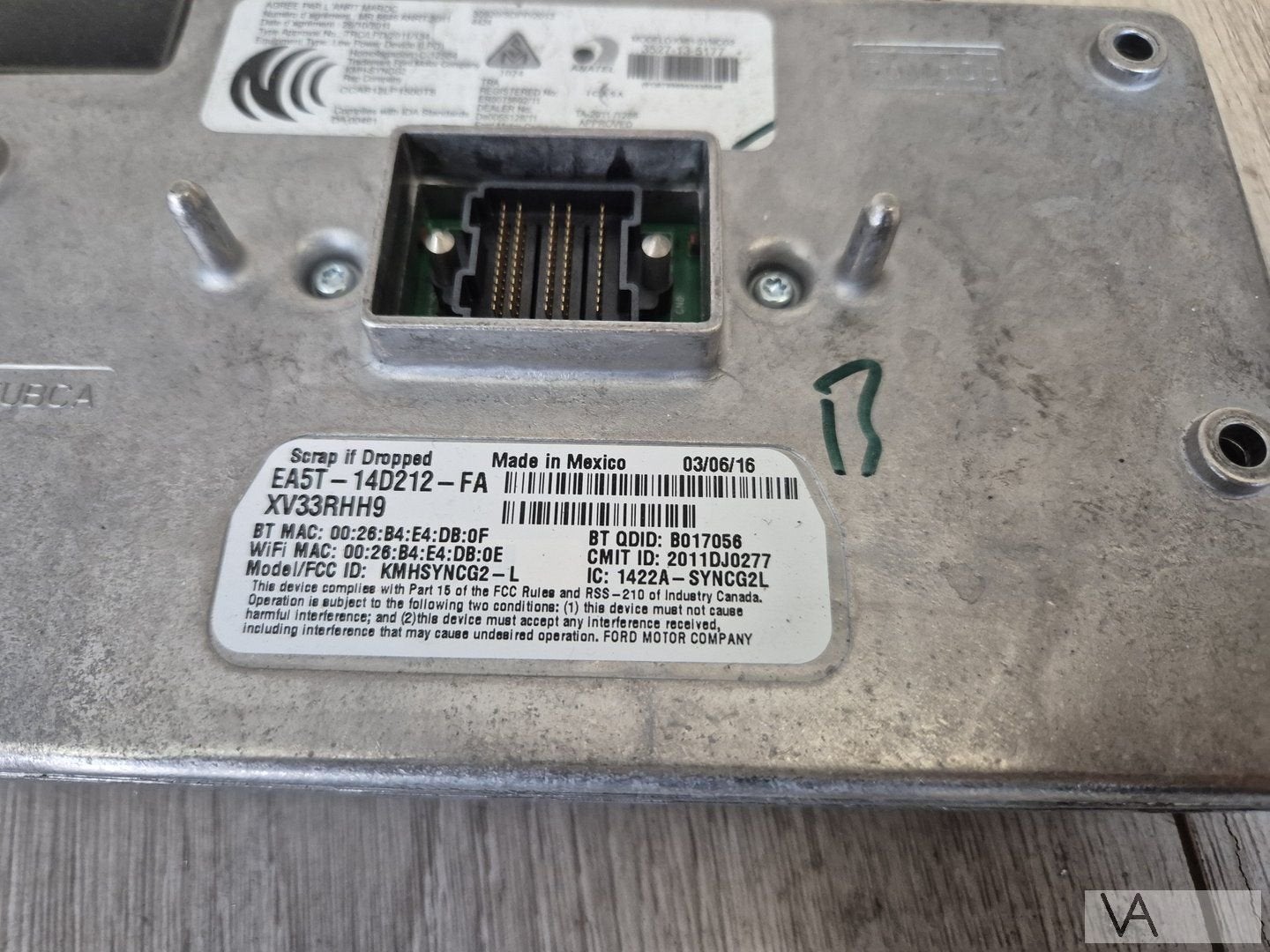 Ford Focus 4 2014 - 2017 navigatie radio module f1et14f239aa, Gebruikt, -, -, Ophalen of Verzenden