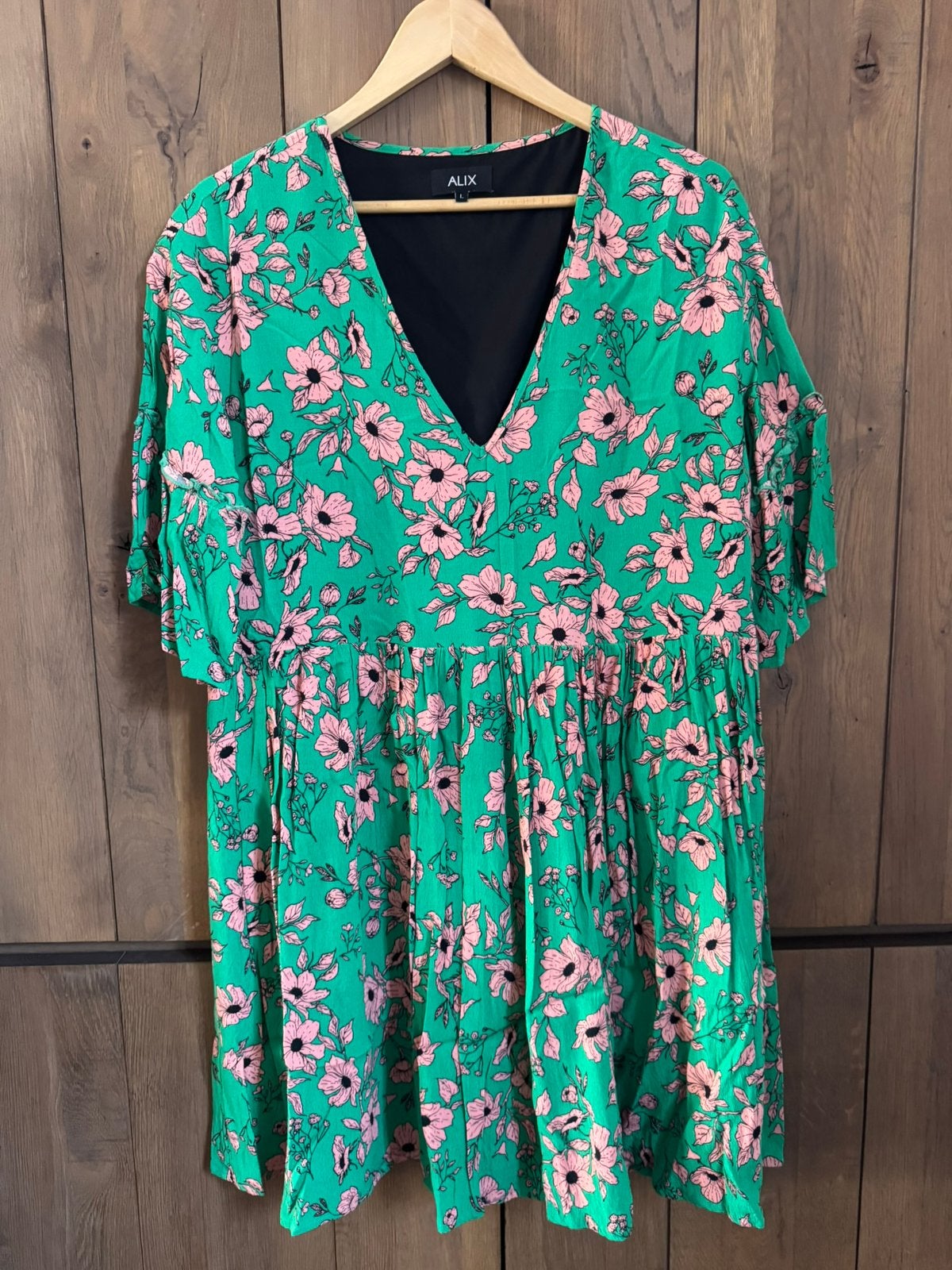 ALIX the Label Jurkje - Maat L, Kleding | Dames, Jurken, Gedragen, Maat 42/44 (L), Groen, Boven de knie, Ophalen of Verzenden