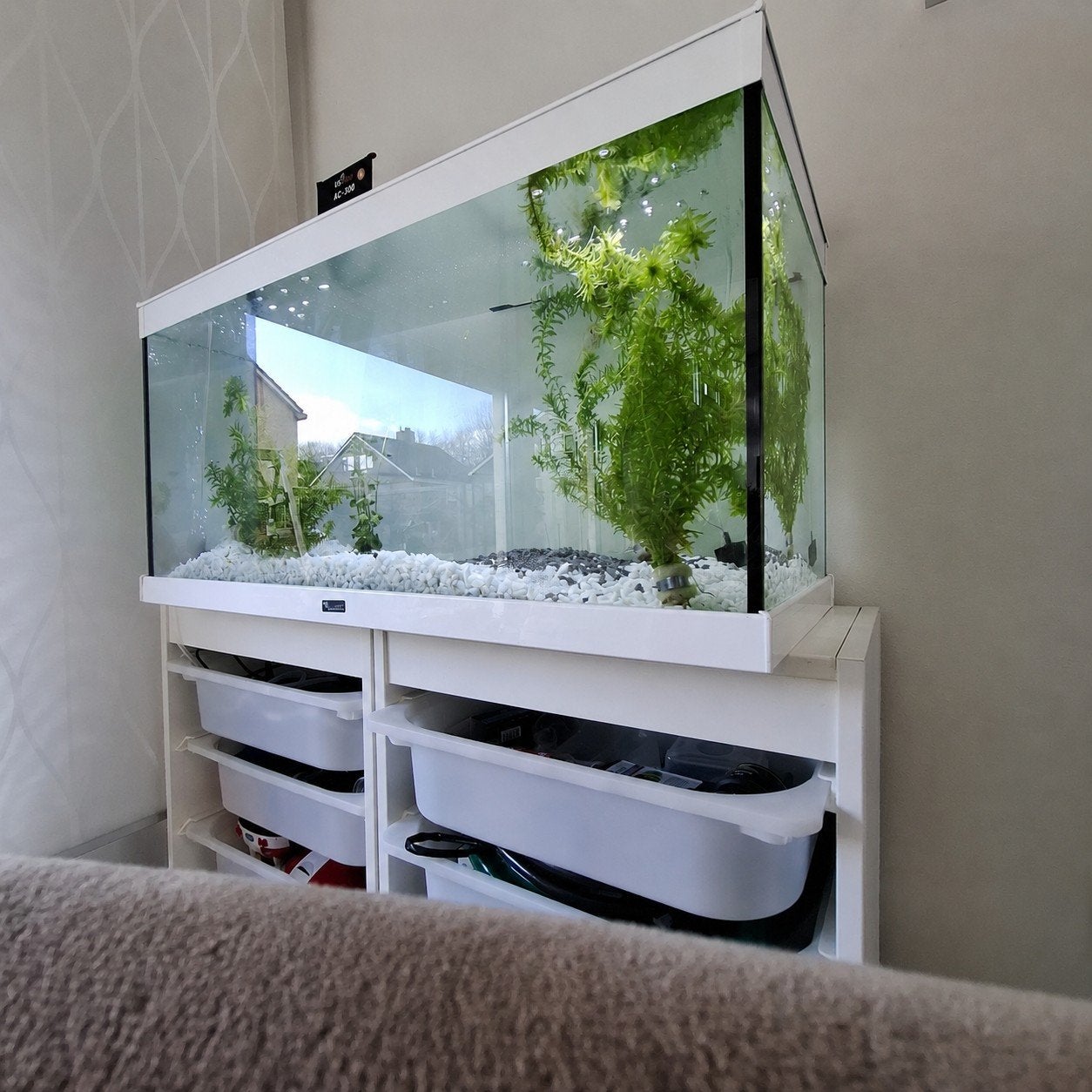 Te koop aquarium  lengte 80 cm, diepte 34, en hoogte 40 cm., Dieren en Toebehoren, Ophalen, Leeg aquarium