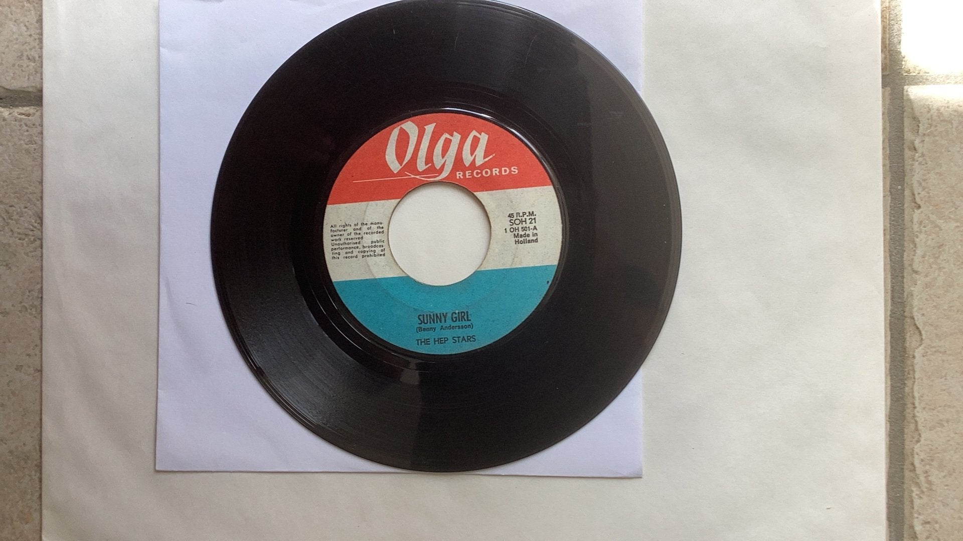 Single Hep Stars - Sunny Girl, Cd's en Dvd's, Ophalen of Verzenden, Gebruikt, 7 inch, Pop