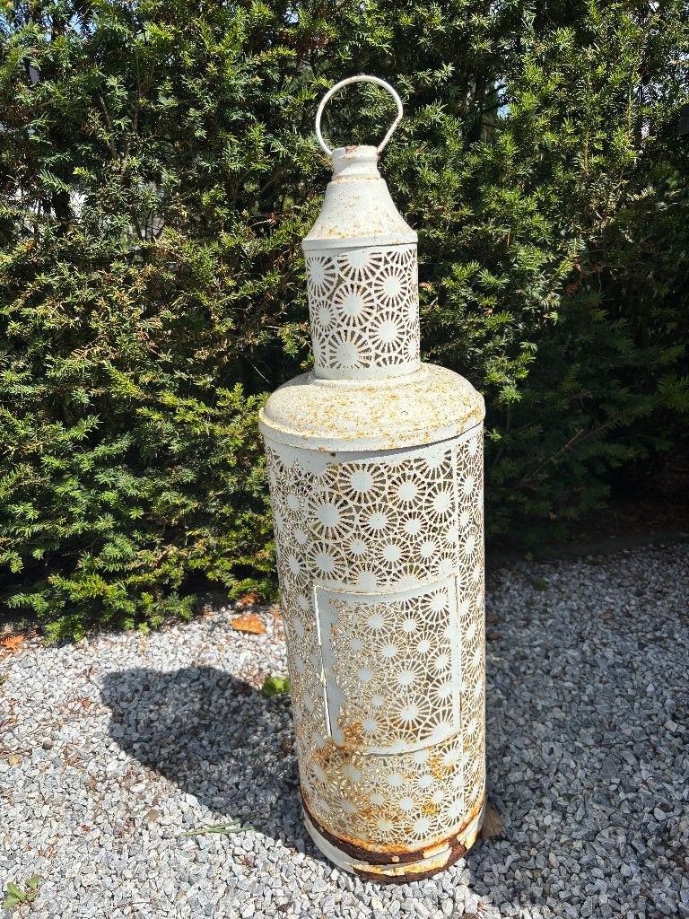 sier lantaarn wit voor kaars, 1 meter hoog, Ophalen, Gebruikt, Minder dan 50 watt, Staande lamp