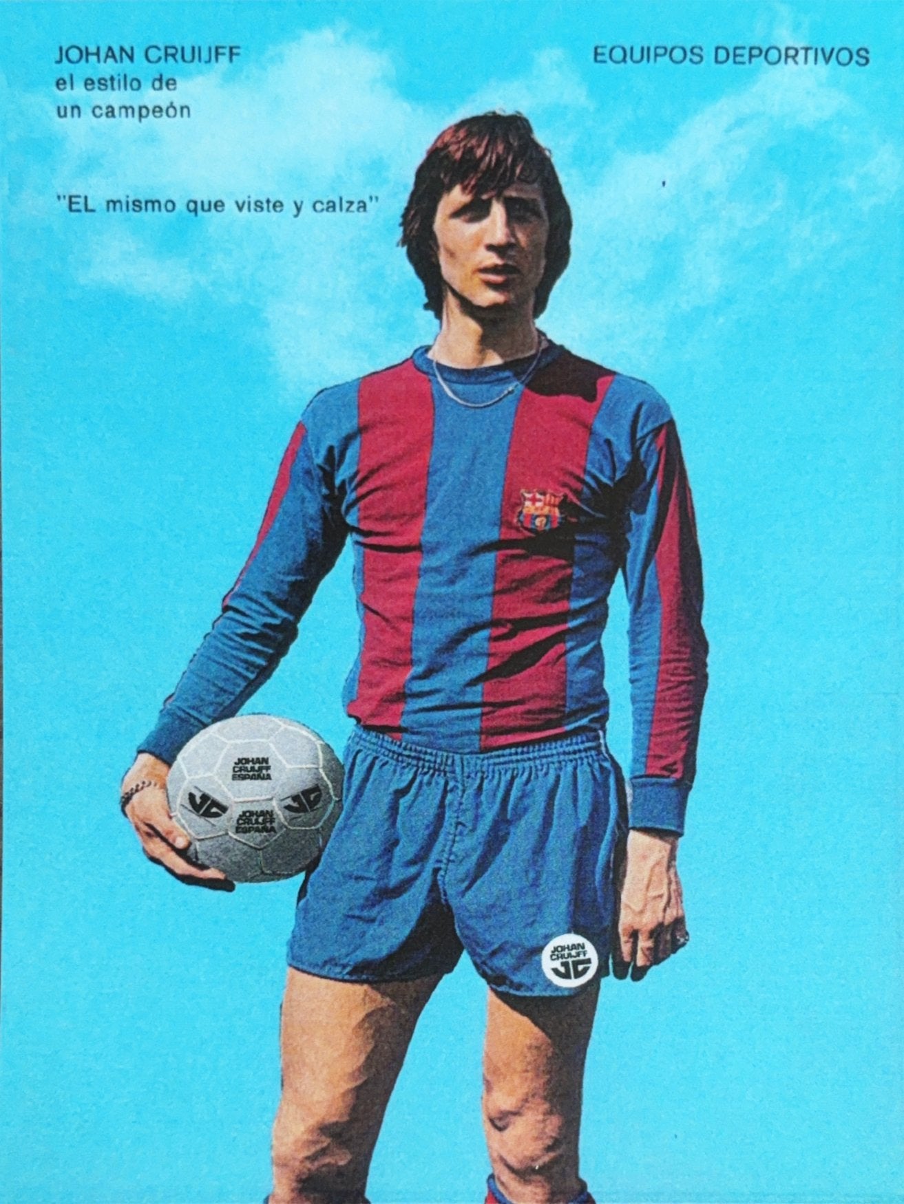 Spelerskaart Johan Cruyff - FC Barcelona - AFC Ajax, Ophalen of Verzenden, Zo goed als nieuw, Ajax, Spelerskaart