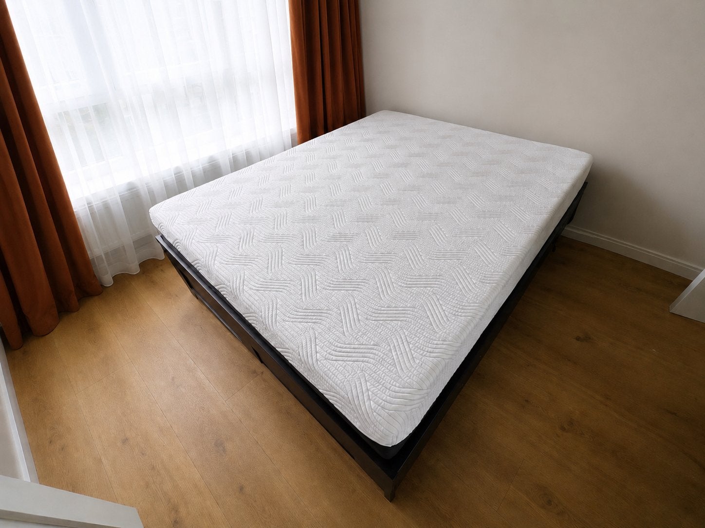 TEMPUR PRO Plus SmartCool matras 160 x 200 + IKEA Malm bed, Ophalen, Modern, met lades, Wit, Tweepersoons