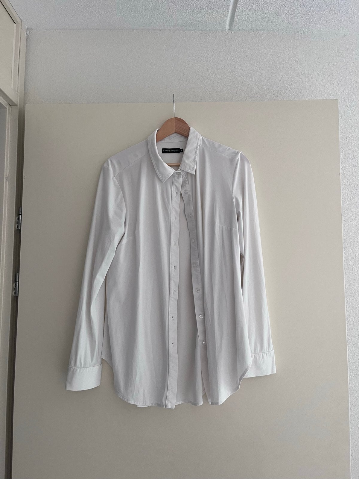 Witte poppy blouse Studio Anneloes maat L, Ophalen of Verzenden, Zo goed als nieuw, Maat 42/44 (L), Wit