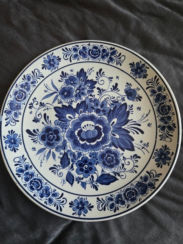 Delfts Blauw Wandbord - Handwerk, Antiek en Kunst, Antiek | Wandborden en Tegels, Ophalen