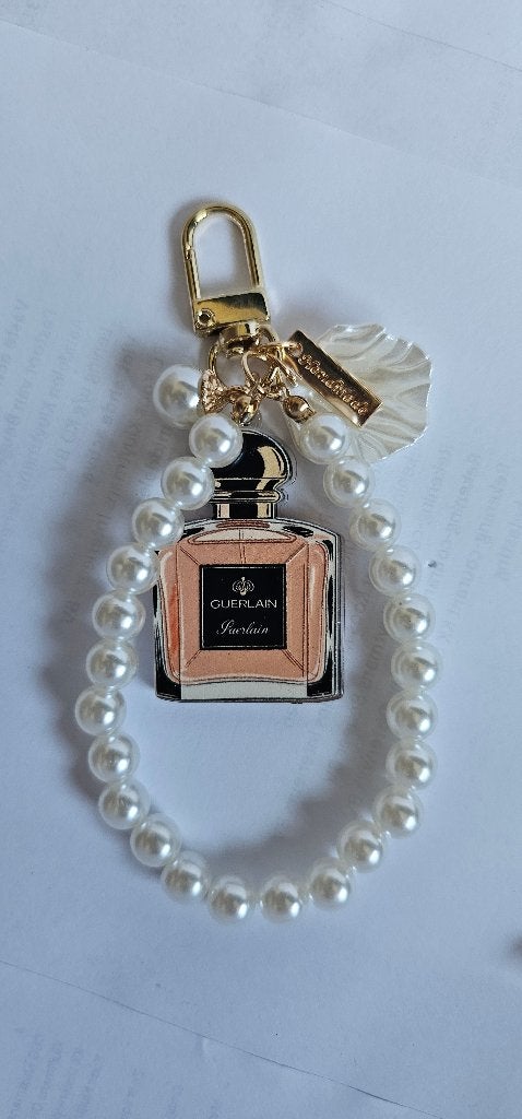 designer met witte parel keychain, Verzamelen, Ophalen of Verzenden, Nieuw