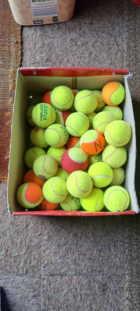 38 tennisballen, Sport en Fitness, Tennis, Overige merken, Gebruikt, Ballen, L00