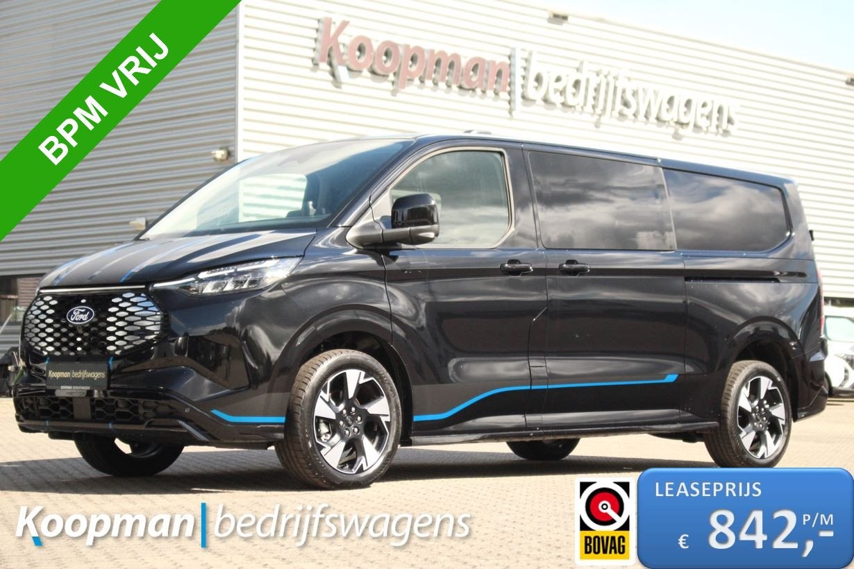 Ford E-Transit Custom 320 L2H1 Sport DC 71 kWh | 160kW/218pk, Automaat, Adaptive Cruise Control, 71 kWh, 2800 kg