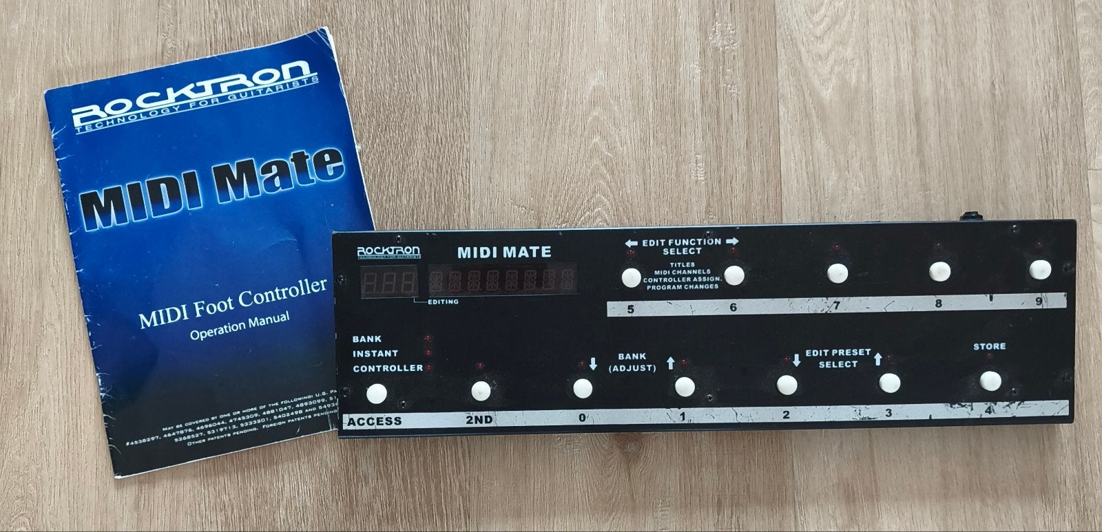 Rocktron MIDI Mate MIDI Foot Controller met handleiding, Ophalen of Verzenden, Gebruikt, Overige typen
