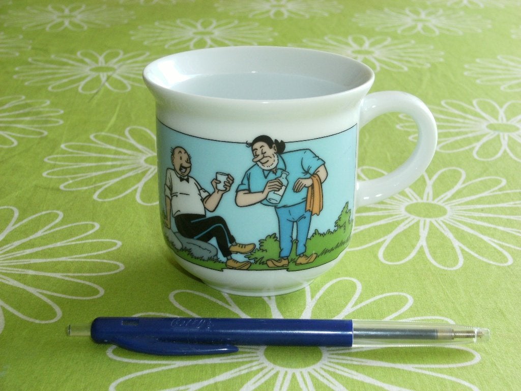 Suske en Wiske mok van Eschenbach porzellan, Ophalen of Verzenden, Suske en Wiske, Zo goed als nieuw, Overige typen