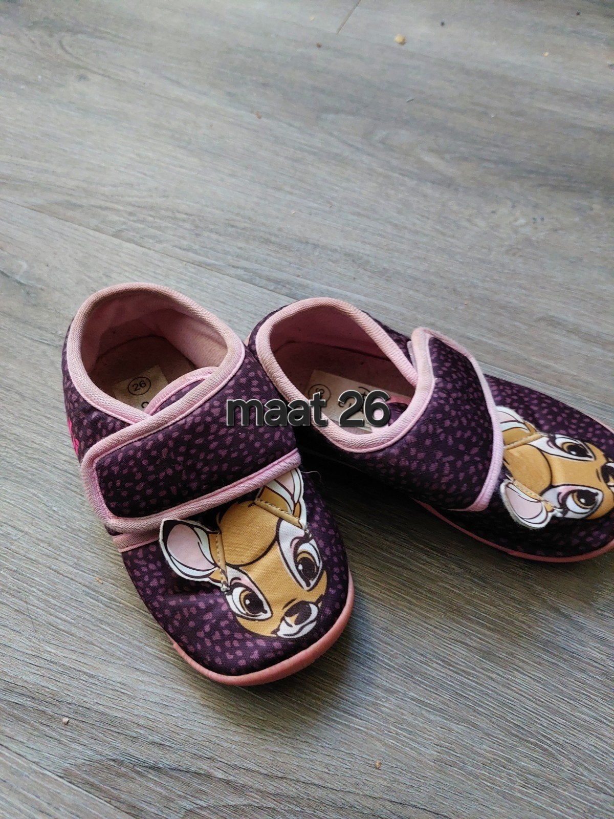 Bambi pantoffels maat 26, Disney, Gebruikt, Meisje, Schoenen