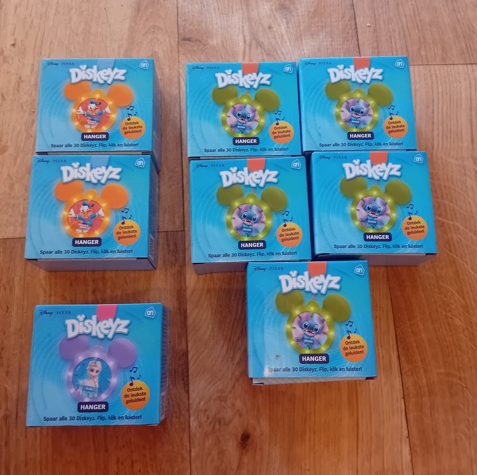 8 Disney Diskey hanger en 27 Disney Disney Diskeyz, Albert Heijn, Ophalen of Verzenden