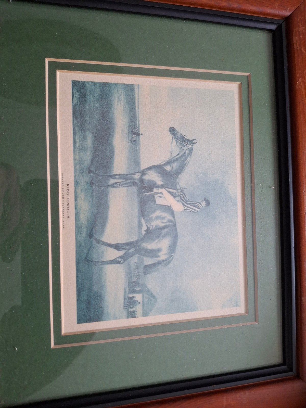 Twee ingelijste van paardenraces: Elis en Riddleswort, Antiek en Kunst, Kunst | Tekeningen en Foto's, Ophalen of Verzenden, Print