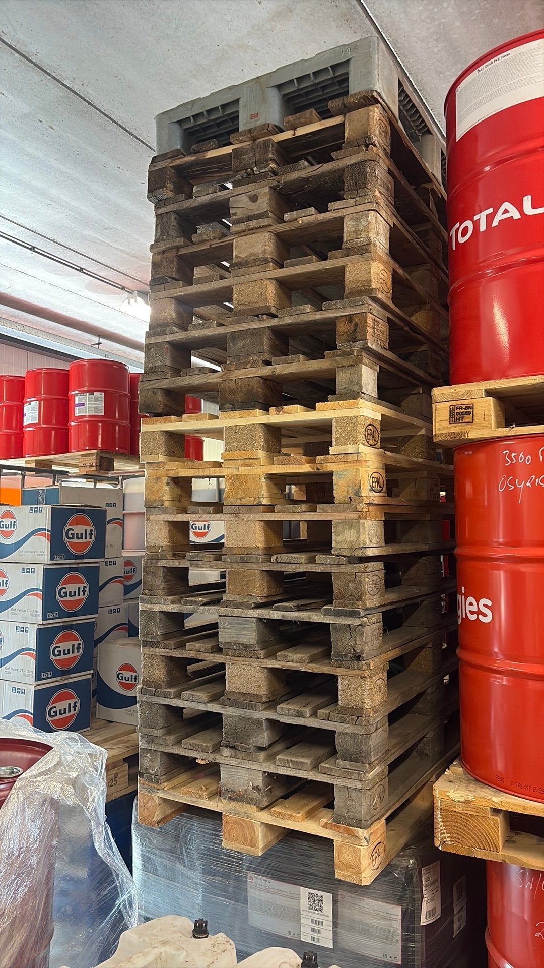23 europallets, Doe-het-zelf en Verbouw, Hout en Planken, Ophalen, Overige houtsoorten, Minder dan 200 cm, Pallet