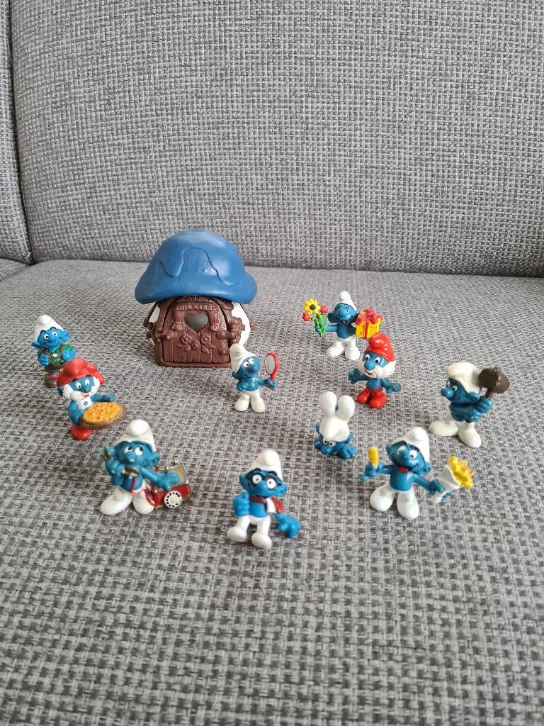 Smurfen smurf schleich peyo dorp huis huisje paddestoel, Verzamelen, Smurfen, Verschillende Smurfen, Schleich, Ophalen of Verzenden
