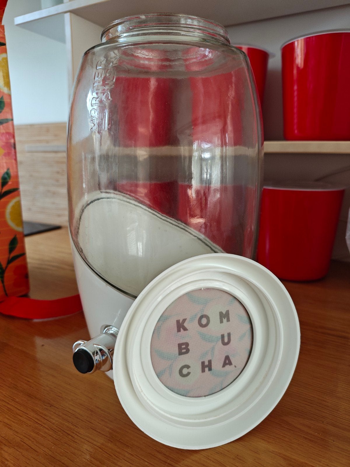 MORTIER Pilon Kombucha Brewing Jar - 5L Fermentatiepot, Huis en Inrichting, Ophalen, Zo goed als nieuw, Wit, Overige merken