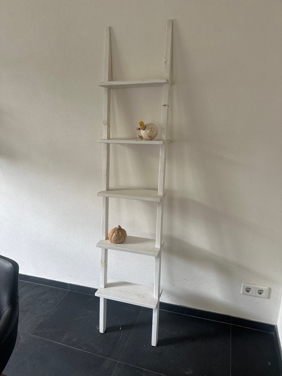 Witte decoratieve ladder met planken, Ophalen, Gebruikt