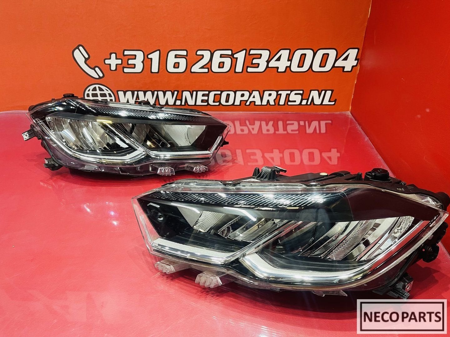 VW POLO 2G KOPLAMP KOPLAMPEN SET ORIGINEEL ALLES LEVERBAAR, Gebruikt, -, Volkswagen, -
