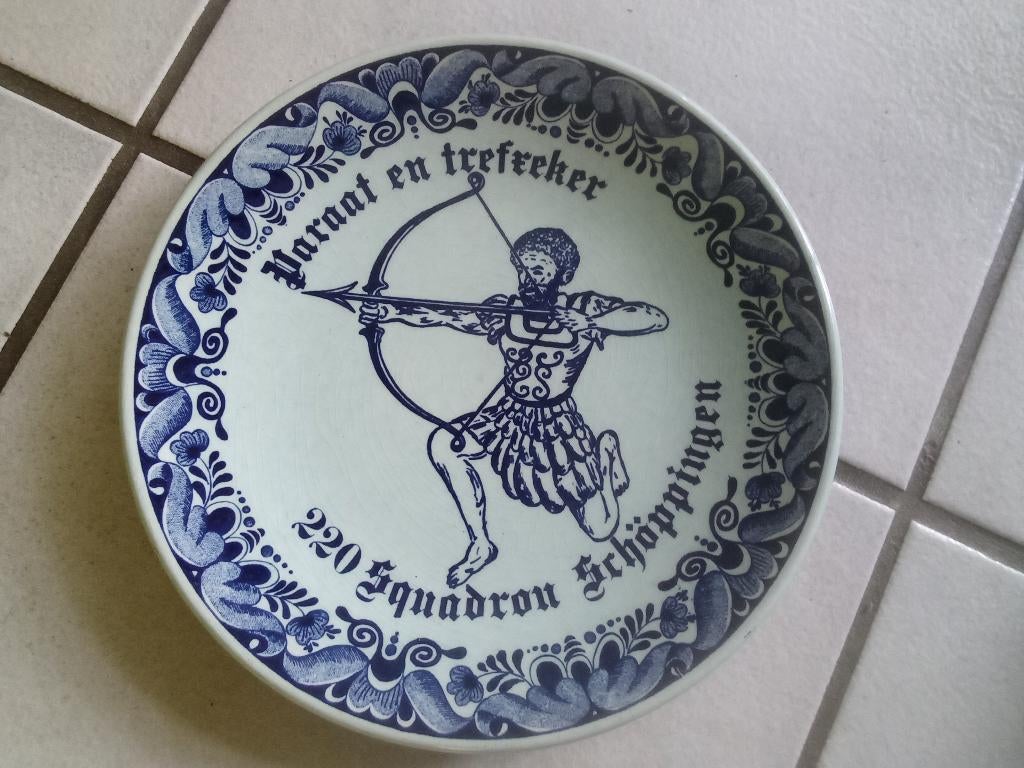 Herrinerings bordje Luchtmacht, Ophalen of Verzenden, Luchtmacht, Nederland, Kunstobject