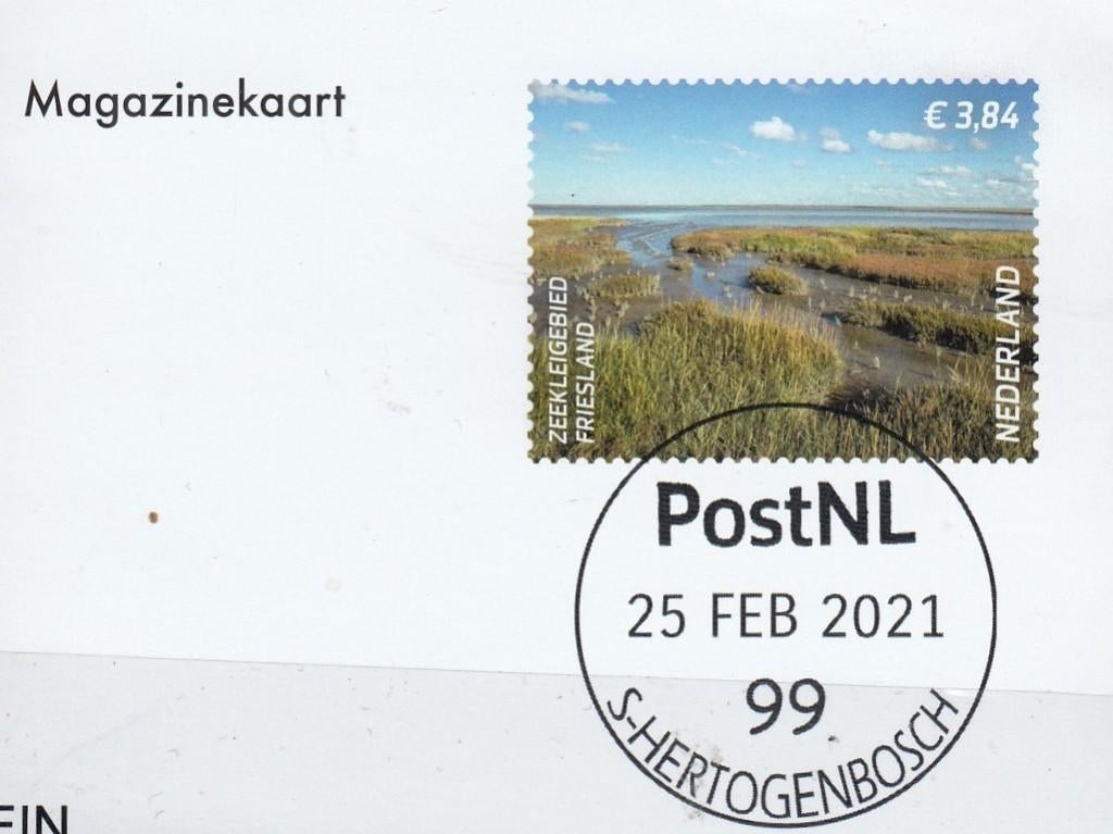 Nederland- SP-13- Zeekleigebied Friesland-  2021- Zeldzaam-G, Verzenden, Na 1940, Gestempeld