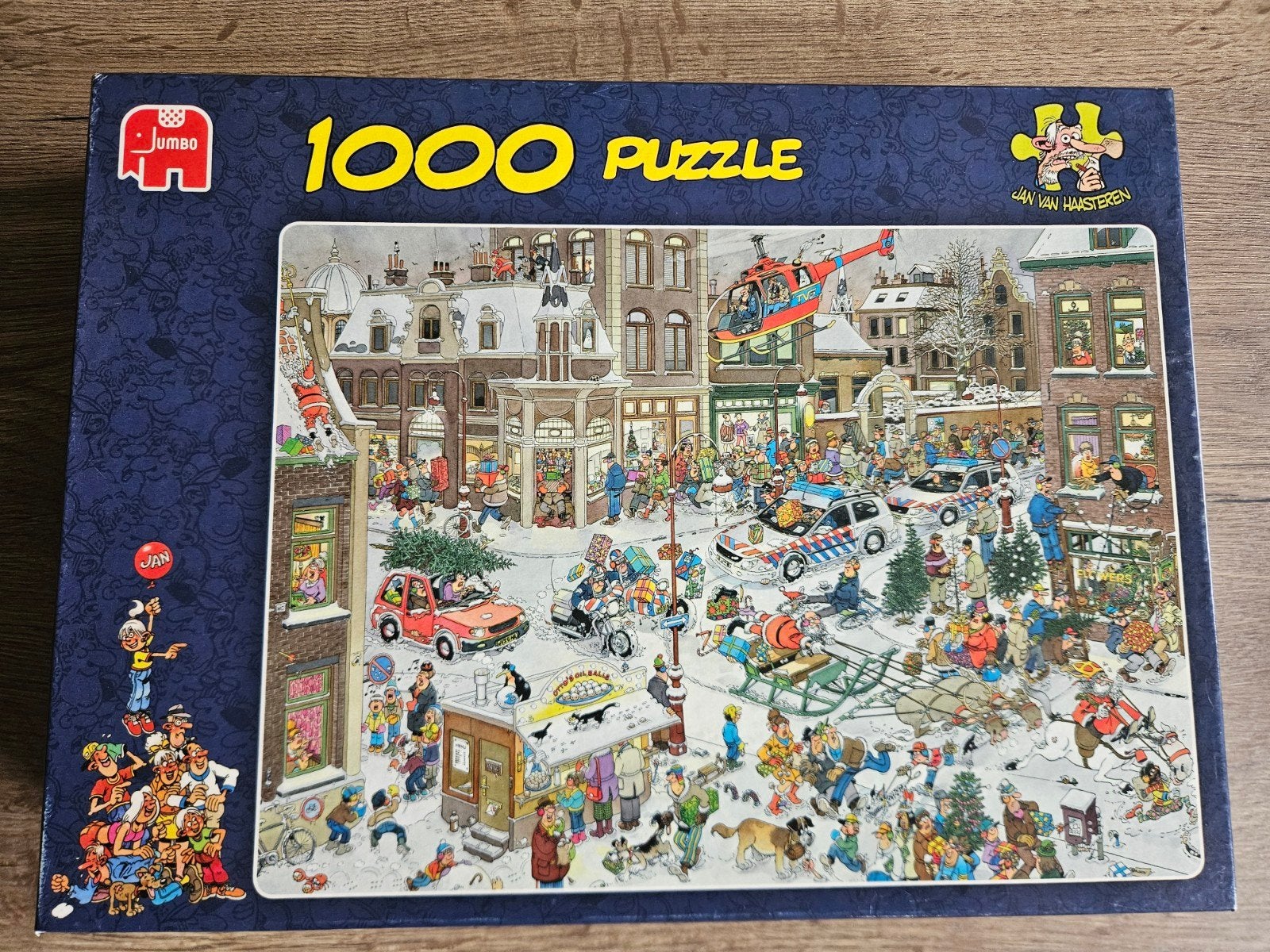 Jan van Haasteren puzzel Kerstmis 1000 stukjes, Ophalen of Verzenden, 500 t/m 1500 stukjes, Zo goed als nieuw