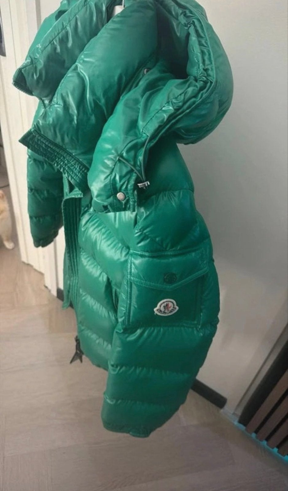 Moncler Maya Groen Origineel met bon, Kleding | Heren, Ophalen of Verzenden, Zo goed als nieuw, Groen