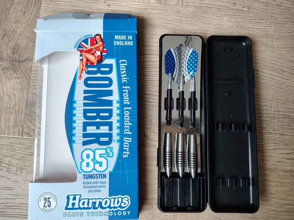 Harrows Bomber Darts - 25 gram - 85% Tungsten, Sport en Fitness, Darts, Ophalen of Verzenden, Zo goed als nieuw, Pijlen