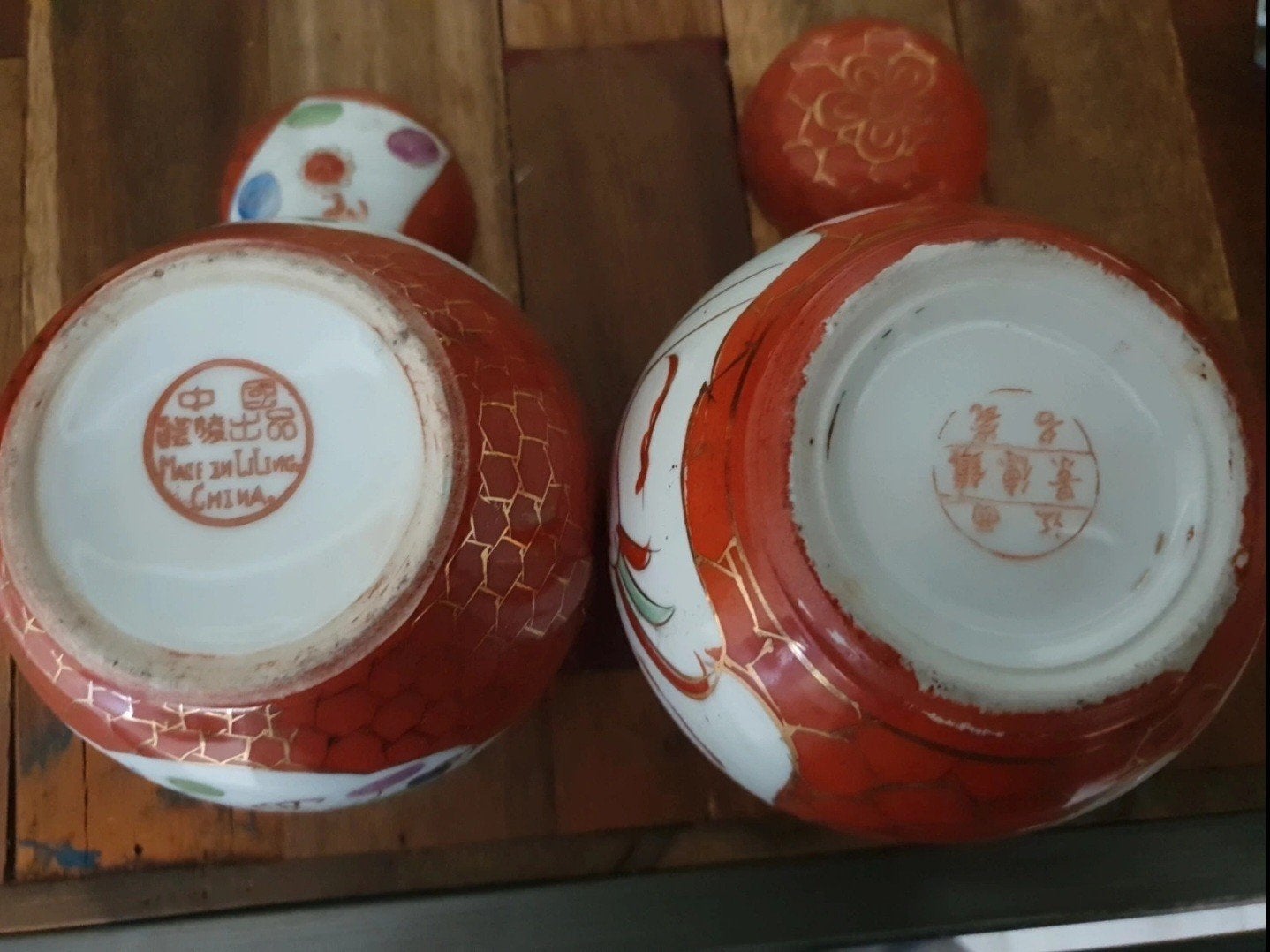 2 vintage gemberpotjes, Ophalen of Verzenden