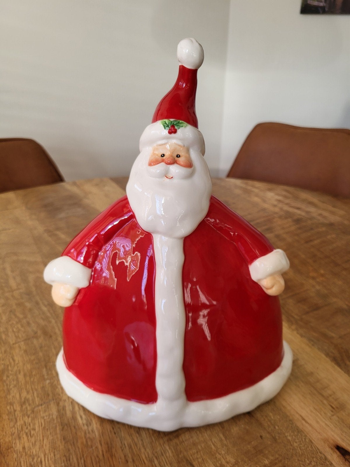Vintage USA 'Holly Jolly Santa' kerstman, Ophalen of Verzenden, Zo goed als nieuw