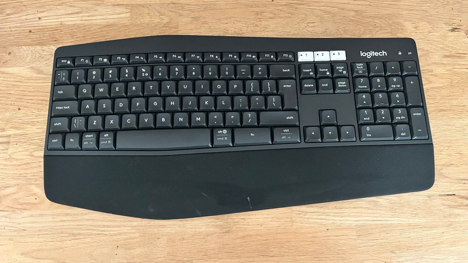 Logitech K850 Bluetooth toetsenbord, Ophalen, Gebruikt, Draadloze ontvanger, Draadloos