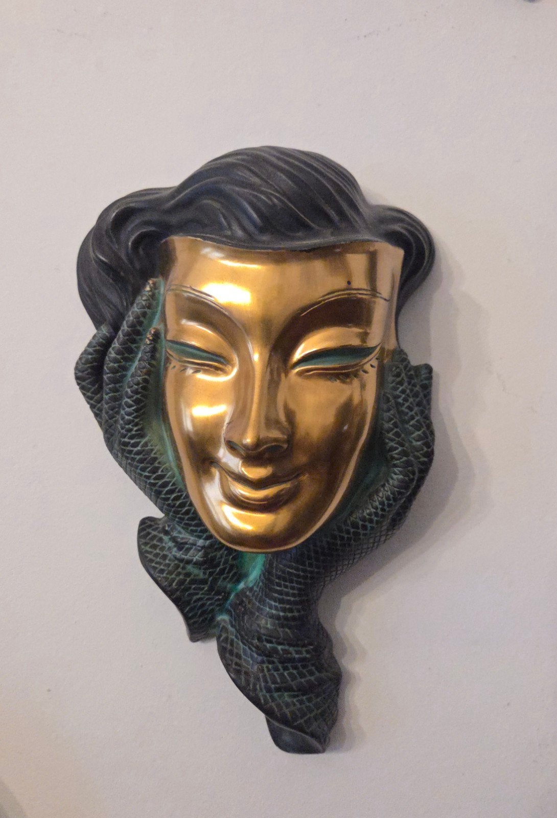 wandmasker keramiek vintage jaren 60 Achatit, Ophalen of Verzenden, Zo goed als nieuw, Dier