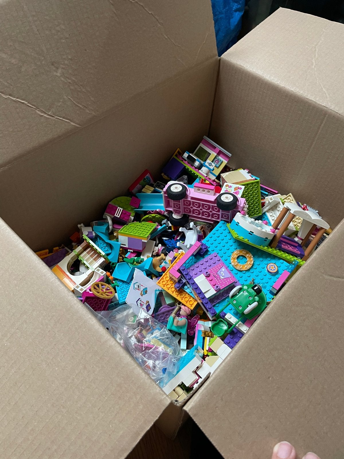 doos LEGO Friends met boekjes, Ophalen of Verzenden, Gebruikt