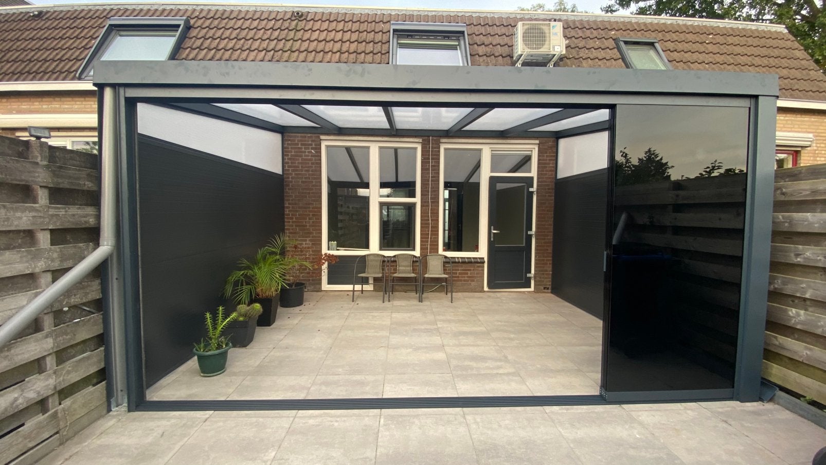 Veranda overkapping tressen, Ophalen of Verzenden, Nieuw, Veranda