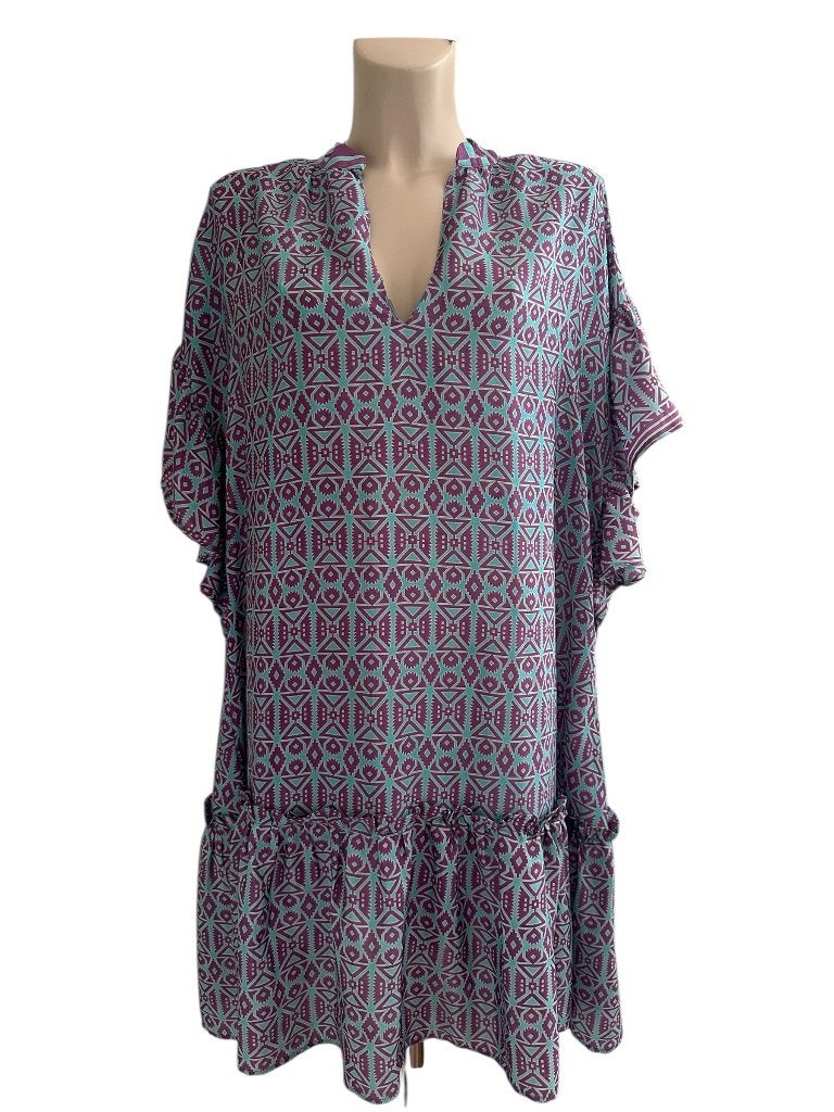 Sissel Edelbo jurk One Size, Kleding | Dames, Jurken, Maat 38/40 (M), Blauw, Ophalen of Verzenden, Zo goed als nieuw