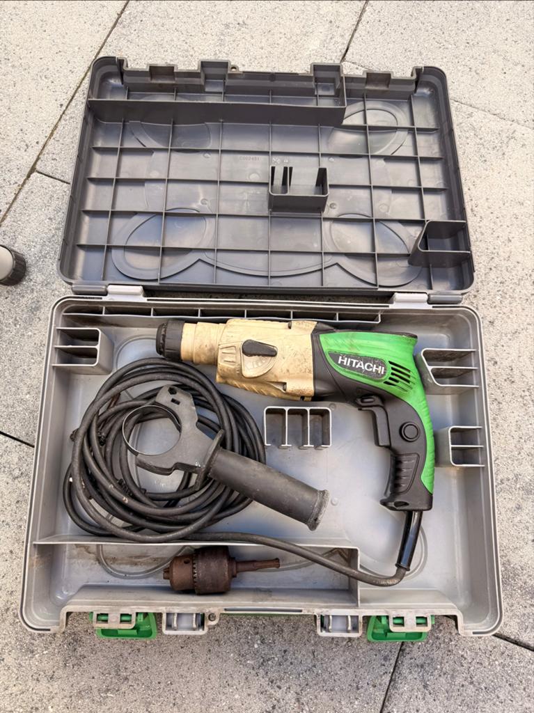 Hitachi H 22PG Boorhamer met koffer - Gebruikt, Boor- en/of Breekhamer, Ophalen of Verzenden, Klopboormechanisme, Gebruikt