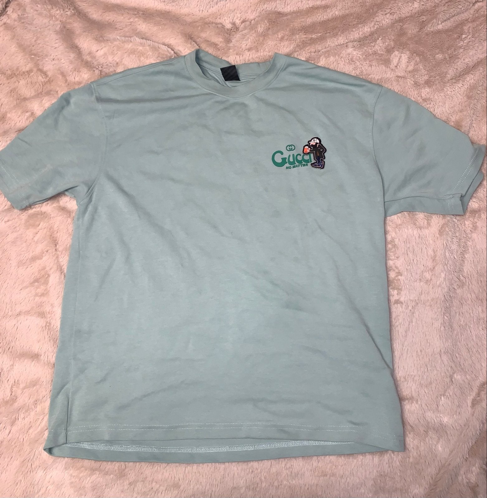 Gucci No Matter In Color T-shirt Maat L, Ophalen, Gedragen, Maat 52/54 (L), Groen