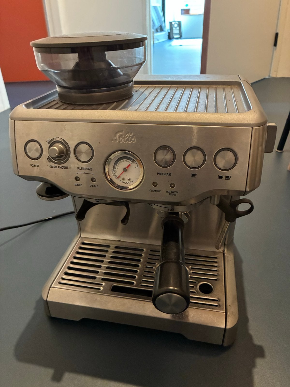 Solis 115 Espresso Machine - Defect voor onderdelen/klusser, Ophalen, Niet werkend, Espresso apparaat, Gemalen koffie
