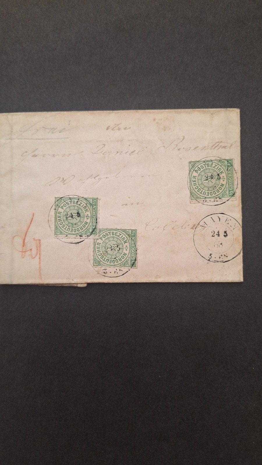 Duitsland Norddeutscher Postbezirk, Ophalen of Verzenden, Gestempeld