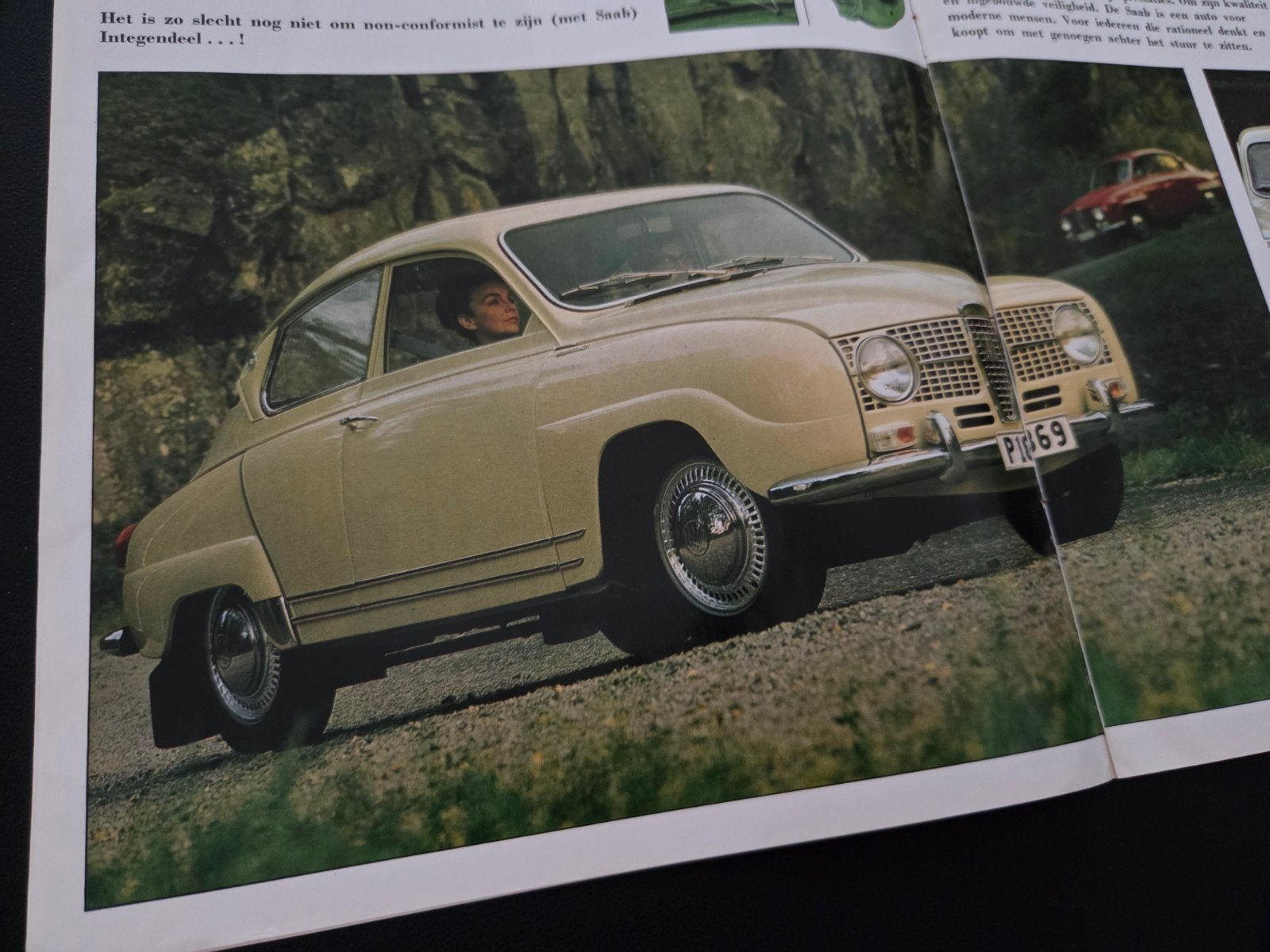 Brochure Saab 1968, Ophalen of Verzenden, Zo goed als nieuw, Overige merken