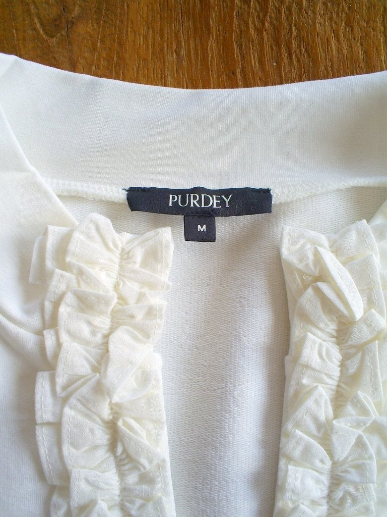 NIEUW __ prachtige PURDEY ruches top mt. 38, Maat 38/40 (M), Verzenden, Beige, Nieuw
