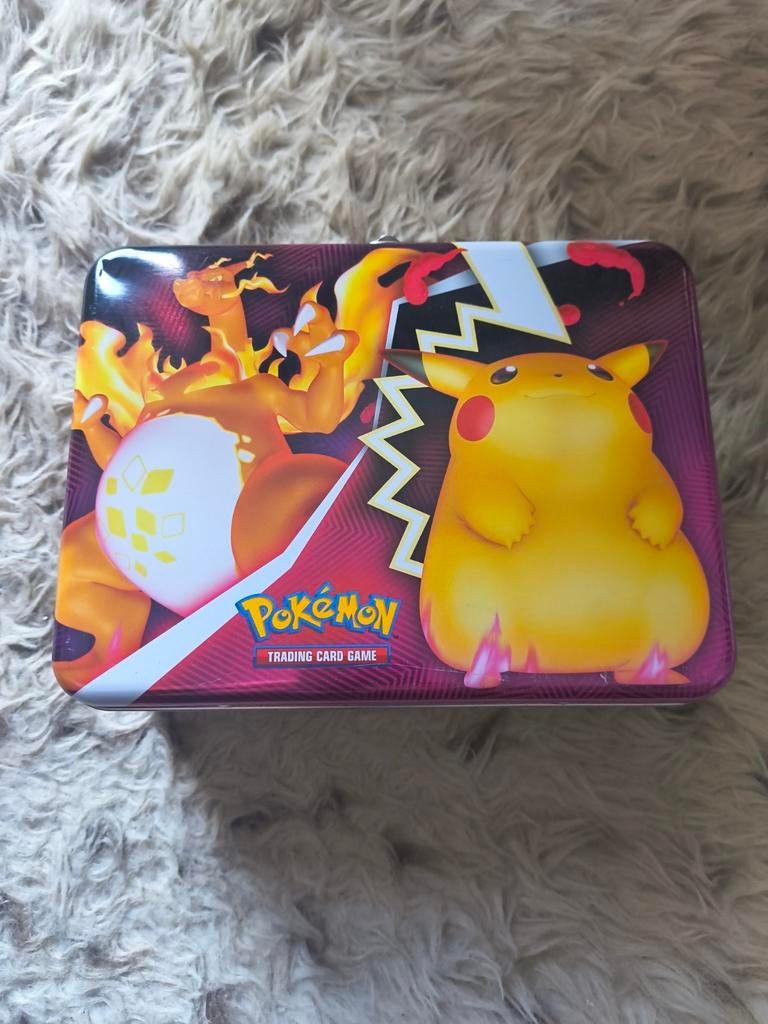 Lunchbox tin blik pokemon Charizard Pikachu, Ophalen of Verzenden, Nieuw, Jongen of Meisje