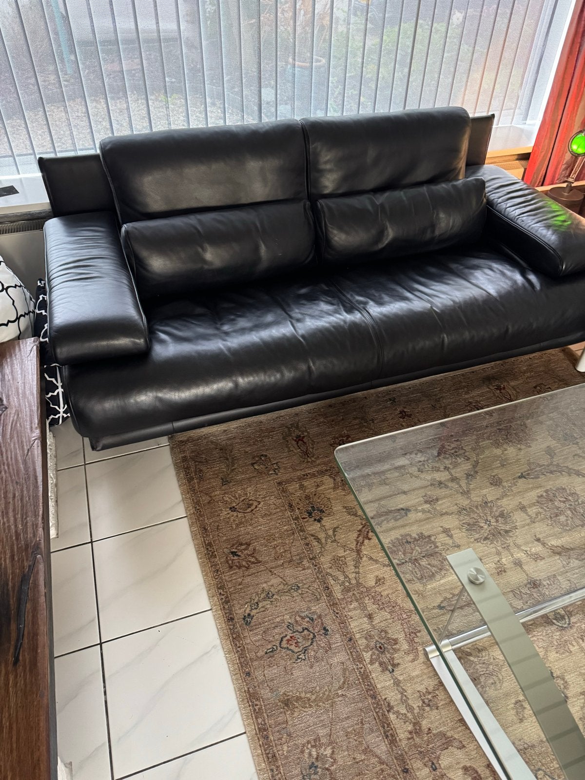 bankstel met fauteuil Rolf Benz 6500 apart of geheel, Ophalen, 150 tot 200 cm, Tweepersoons, Zo goed als nieuw