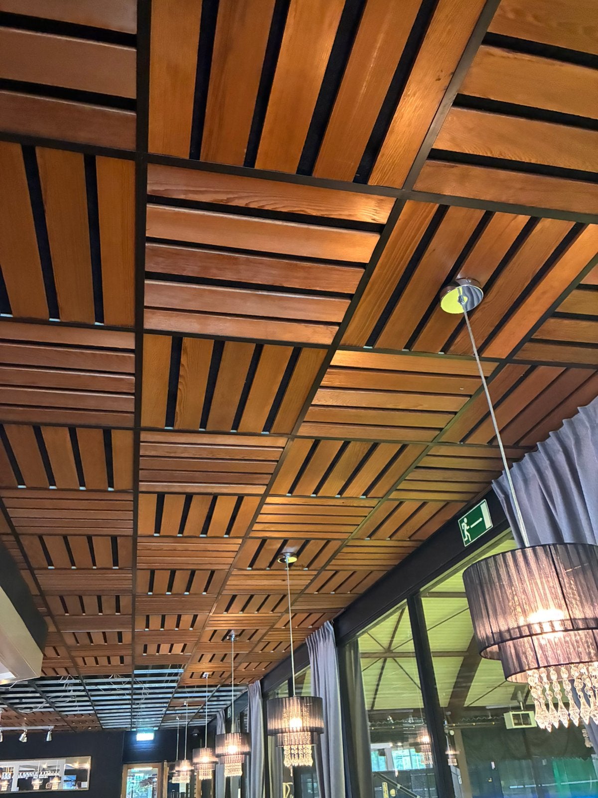 Houten spanplafond GRATIS, Ophalen, Gebruikt