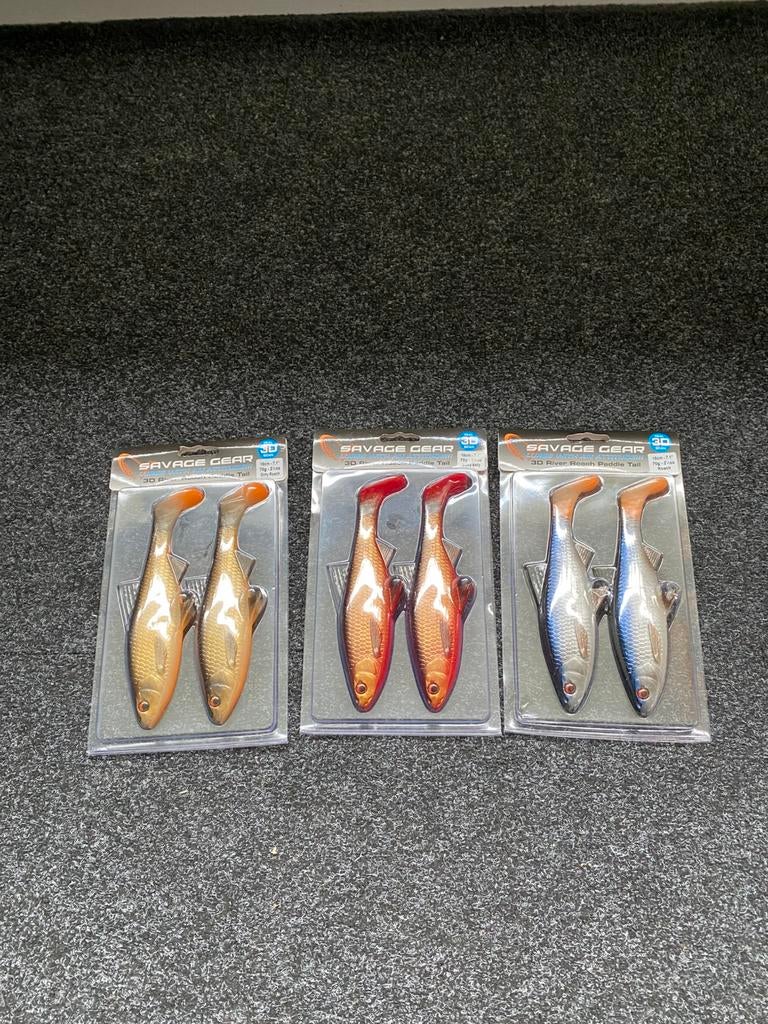 Savage Gear Paddle tail roach shads 18cm 70gr, D, Overige typen, Nieuw, Ophalen of Verzenden