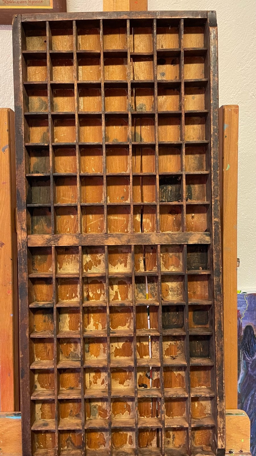 Antieke letterbak van John E. Scott Printers Bros., Antiek en Kunst, Antiek | Woonaccessoires, Ophalen of Verzenden
