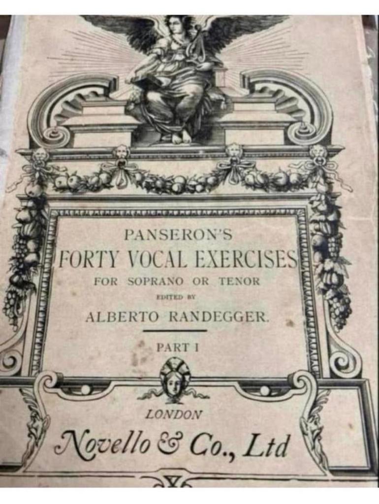 Panserons veertig Vocale sopraan & tenor Oud notenboek 1924, Ophalen of Verzenden