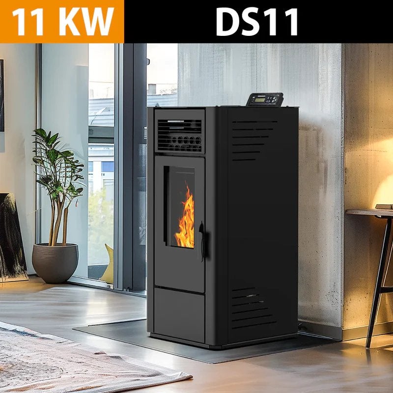 Pelletkachel CANALISATION 13KW, Nieuw, Ophalen of Verzenden, Pelletkachel, Vrijstaand