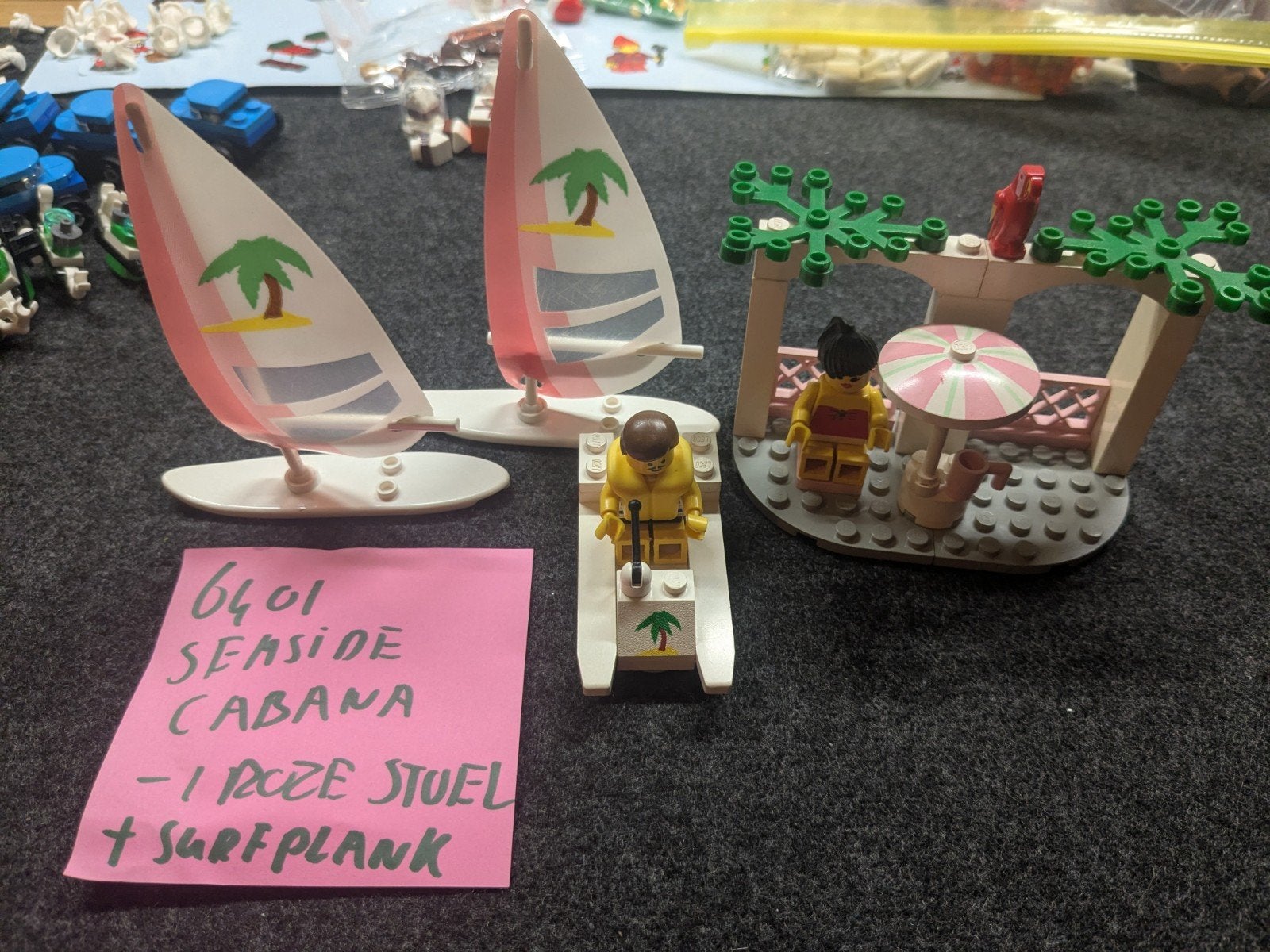 Lego 6401 Seaside Cabana met extra surfplank, Ophalen of Verzenden, Gebruikt