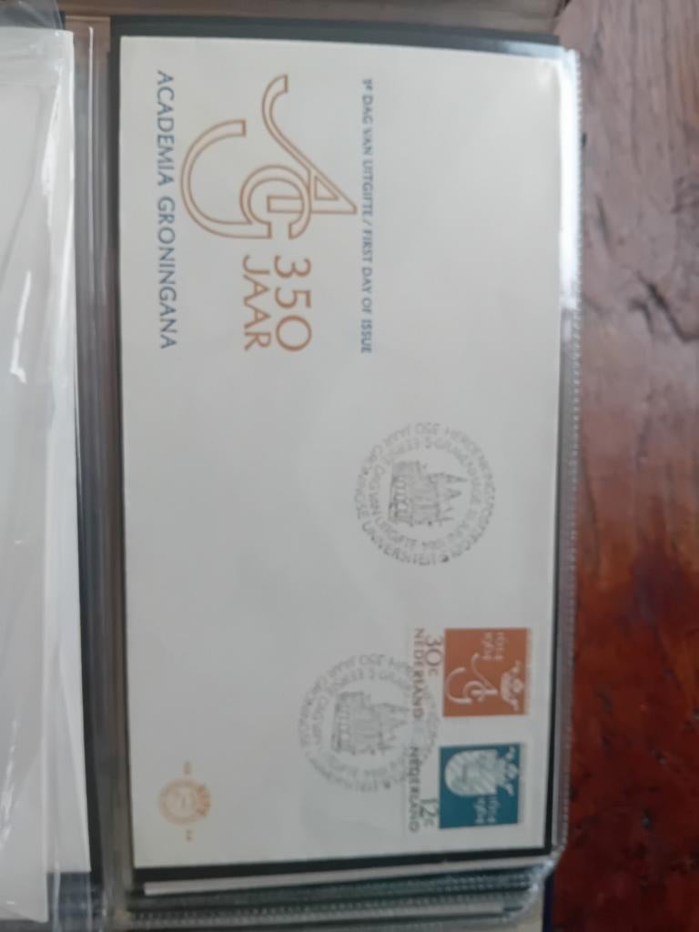 Academica Groningana 350 Jaar Eerste Dag Uitgifte, Postzegels en Munten, Postzegels | Eerstedagenveloppen, Ophalen of Verzenden